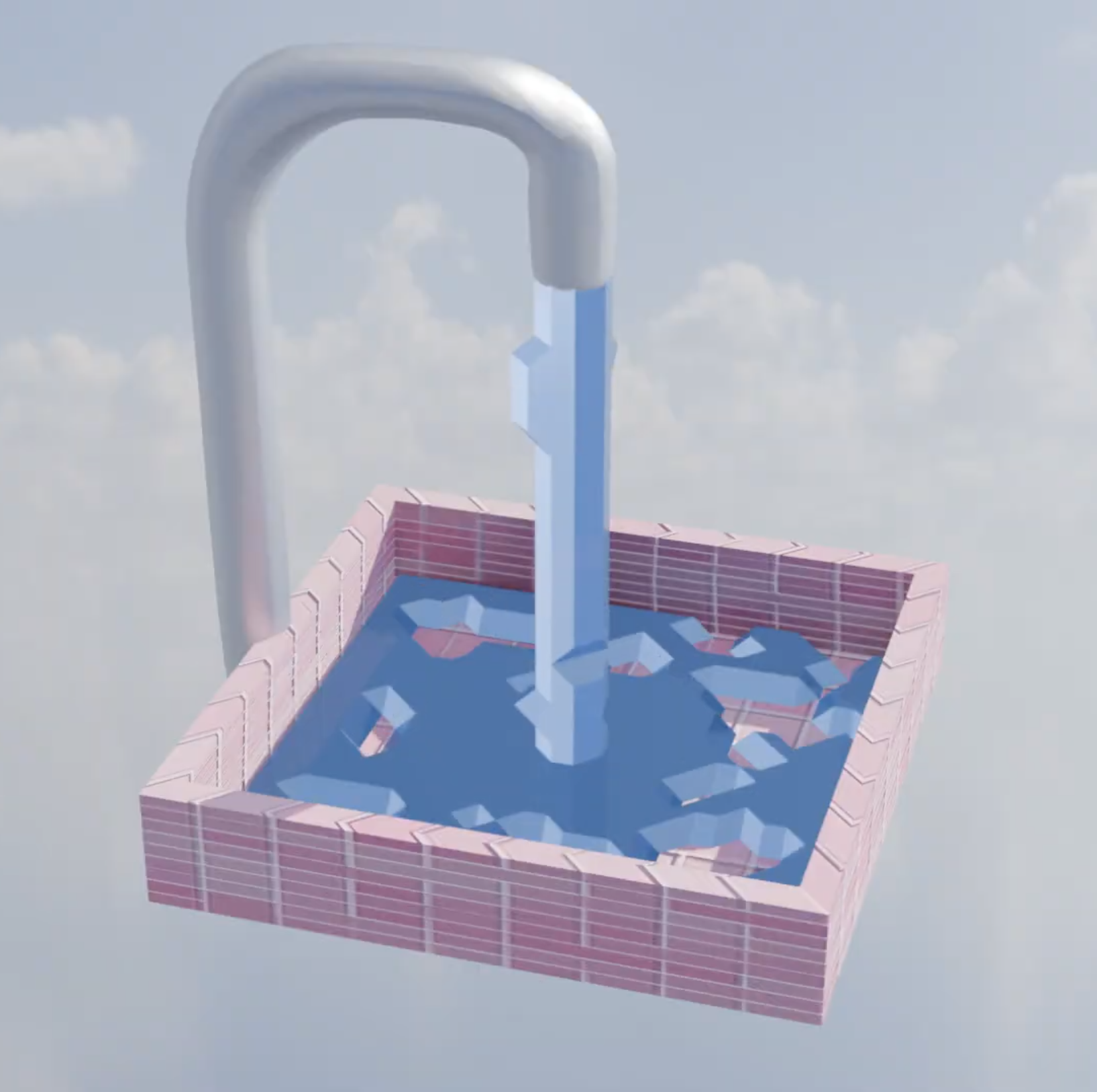 Position Based Fluids Simulation